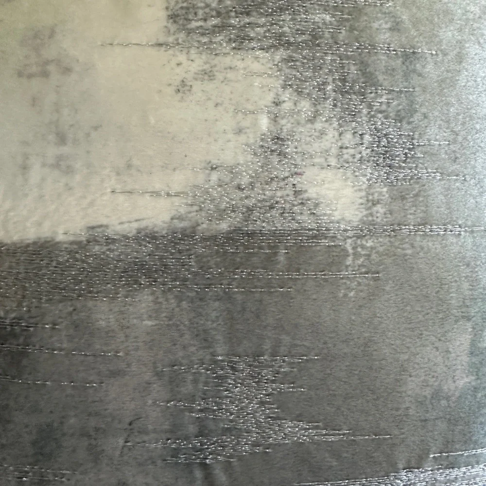 Z Gallerie Modern Silver, black, ivory 24”x24”pillow cover set of 2. - Picture 9 of 11